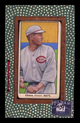 Picture, Helmar Brewing, T206-Helmar Card # 407, Hal Chase, Side view, arms at belt level, Cincinnati Reds